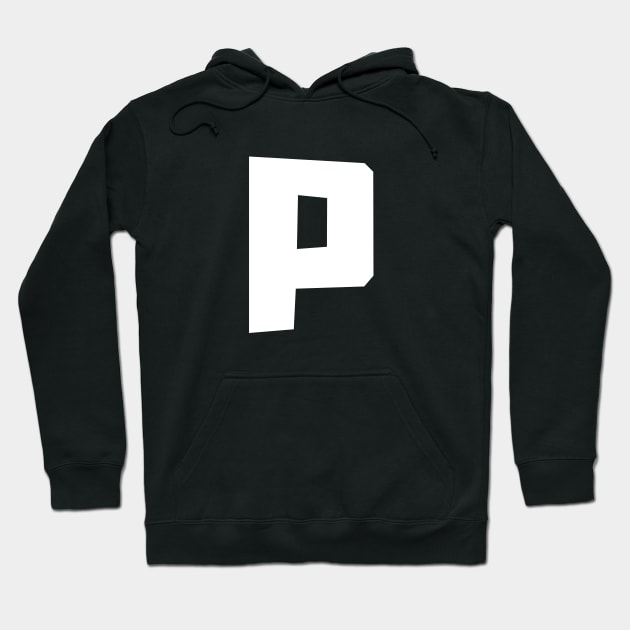 Initial name letter P Hoodie by Abz_Cloth